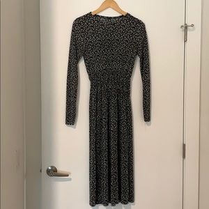 floral long sleeve dress